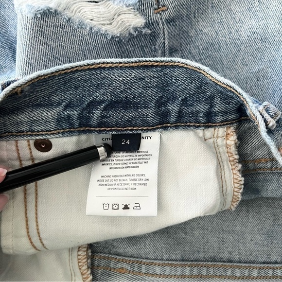 Citizens Of Humanity | Annabelle Shorts Desert Wind Light Wash Size 24 - Picture 12 of 14